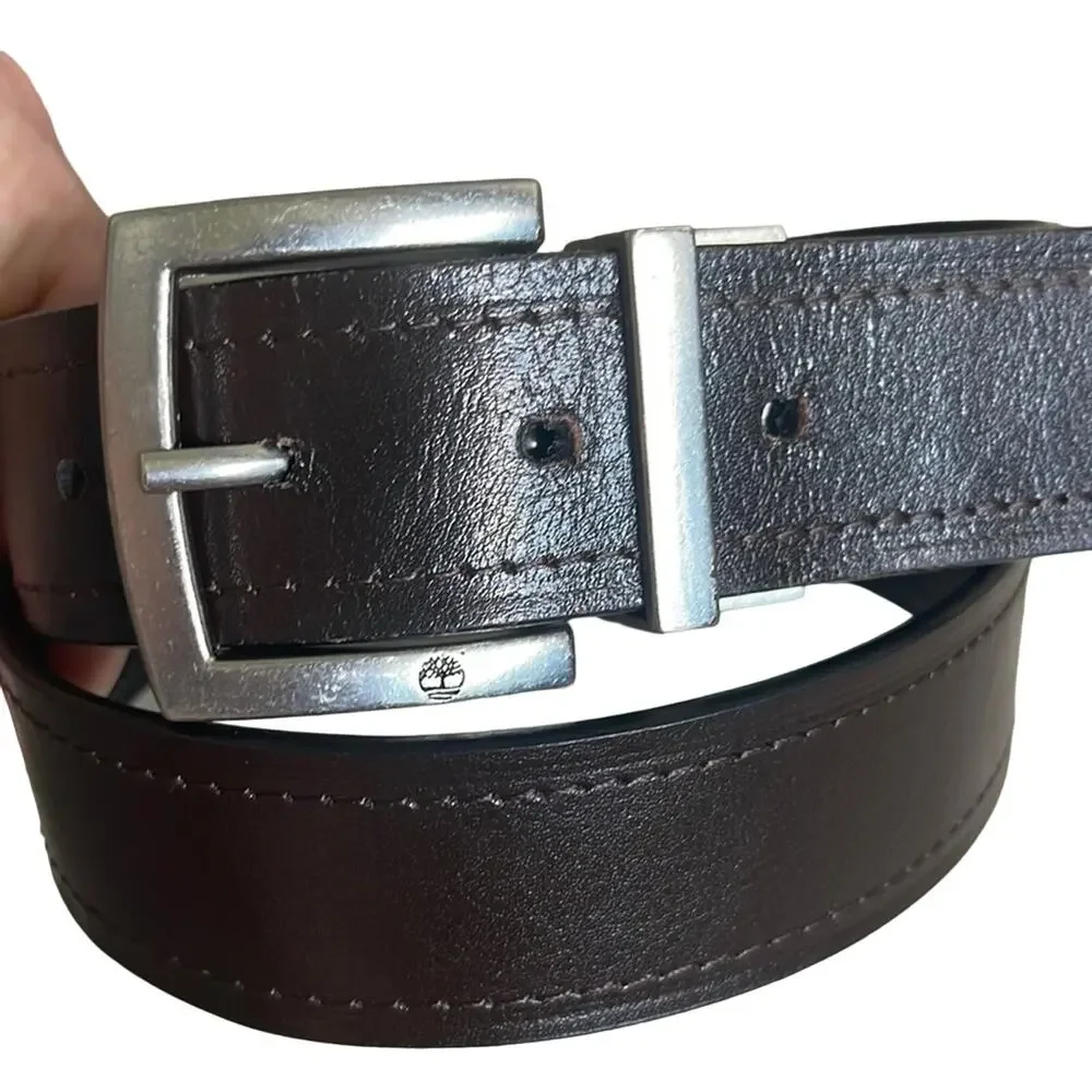Timberland‎ Reversible Belt Dark Brown Black 32 INV3